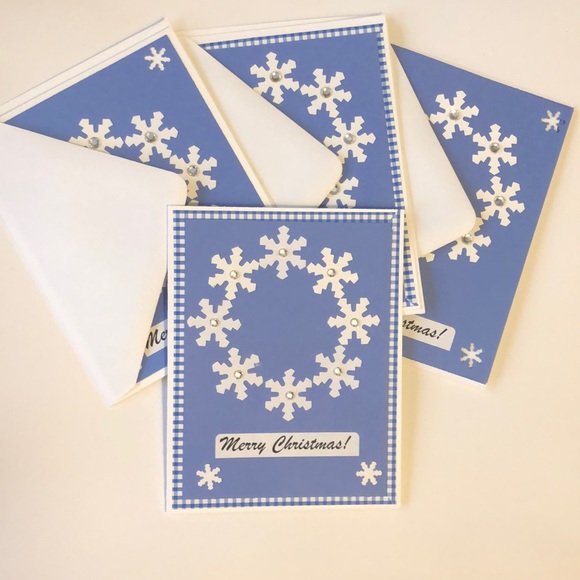 Hand Crafted Other - Set of 10 Hand-Made Winter Cards with envelopes.